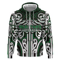 Custom Aotearoa Ngai Tahu Hoodie Maori Tribal Pattern Mix Poutama