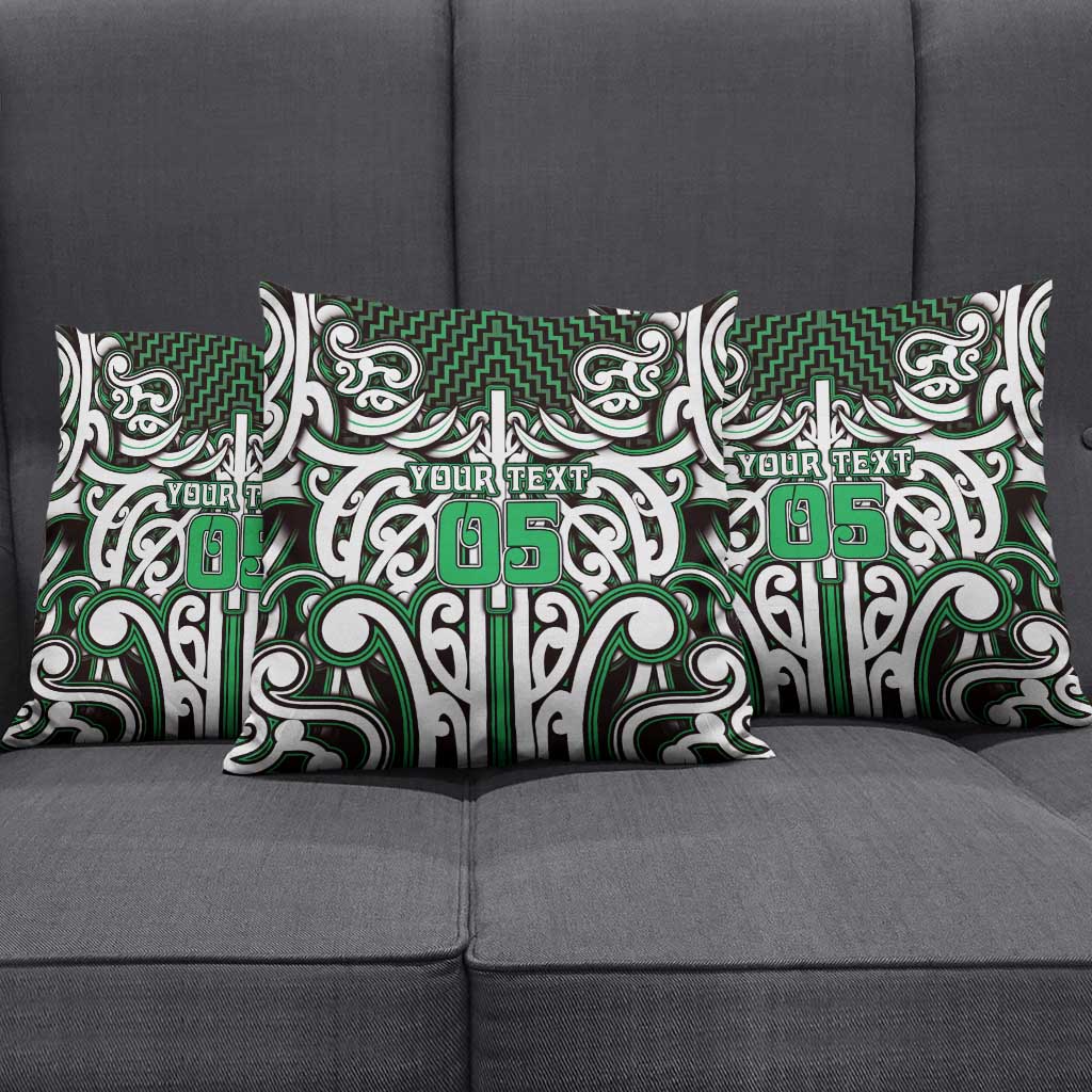 Custom Aotearoa Ngai Tahu Pillow Cover Maori Tribal Pattern Mix Poutama