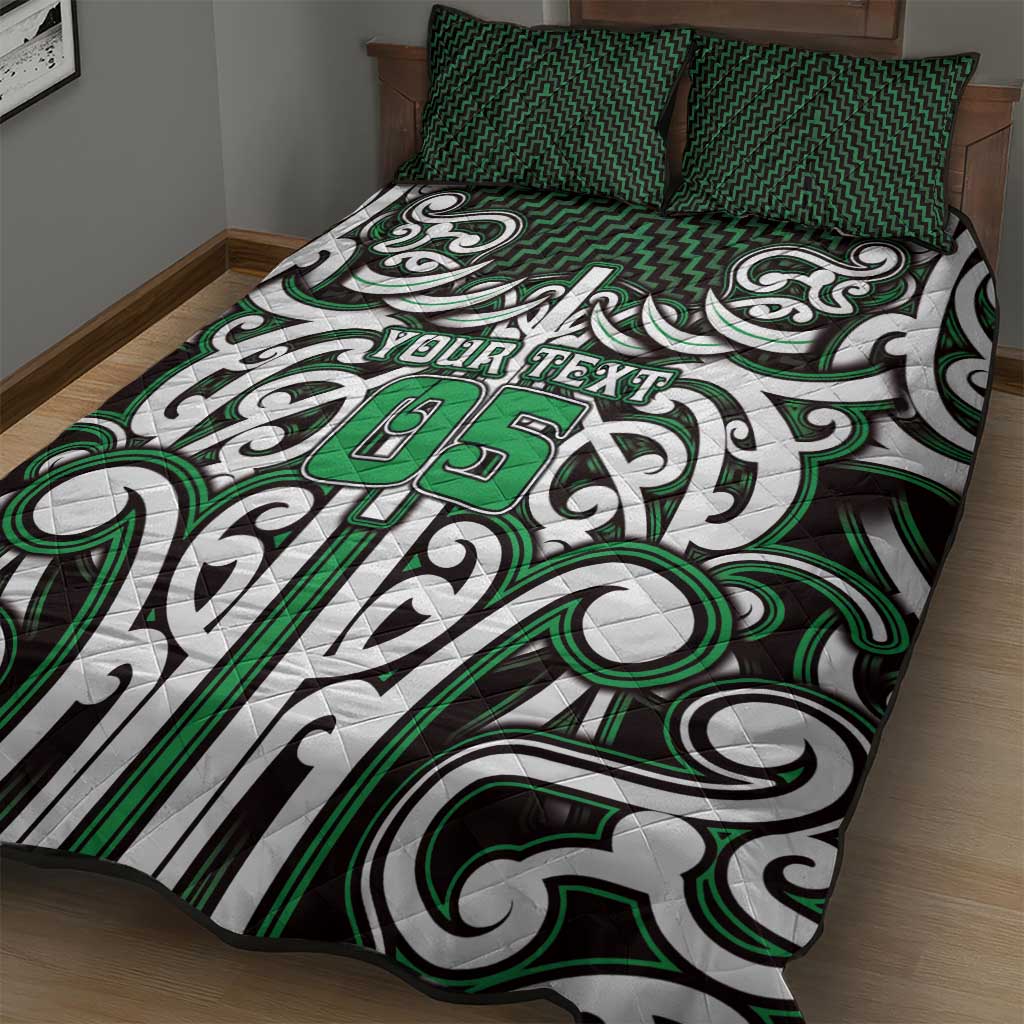 Custom Aotearoa Ngai Tahu Quilt Bed Set Maori Tribal Pattern Mix Poutama