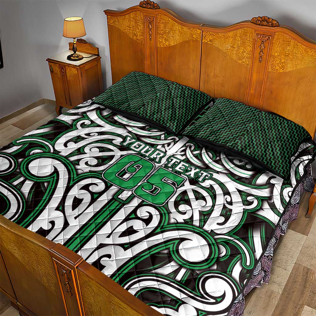 Custom Aotearoa Ngai Tahu Quilt Bed Set Maori Tribal Pattern Mix Poutama