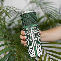 Custom Aotearoa Ngai Tahu Skinny Tumbler Maori Tribal Pattern Mix Poutama