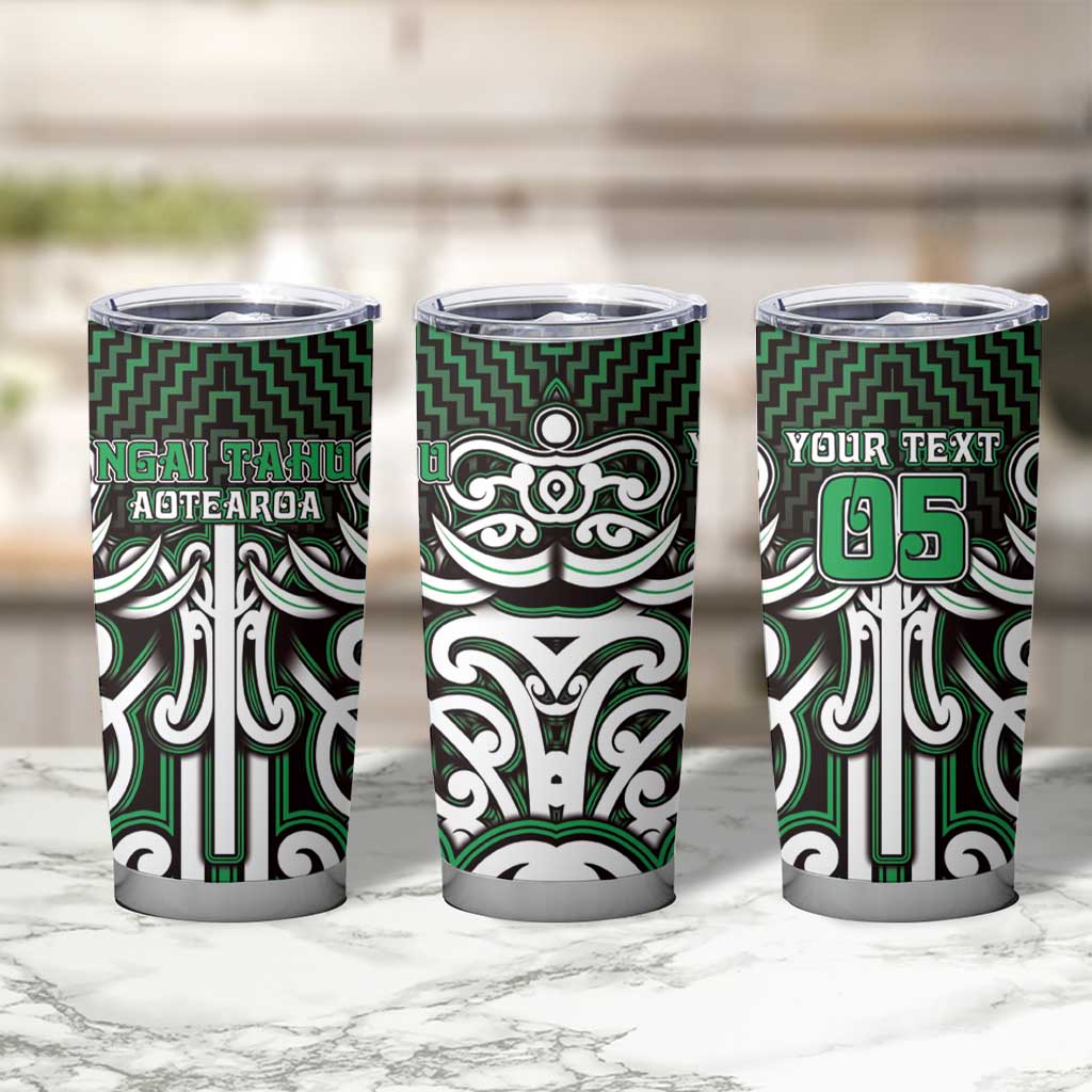 Custom Aotearoa Ngai Tahu Tumbler Cup Maori Tribal Pattern Mix Poutama