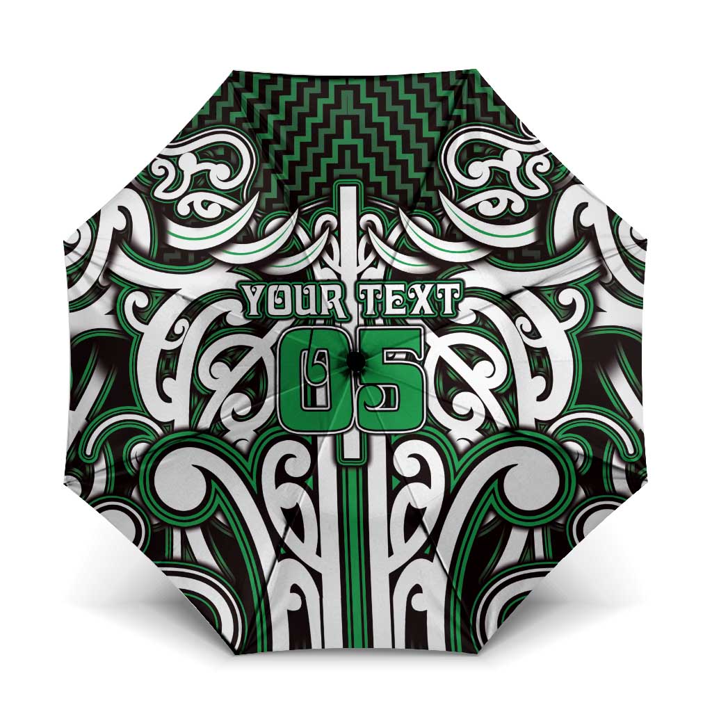 Custom Aotearoa Ngai Tahu Umbrella Maori Tribal Pattern Mix Poutama