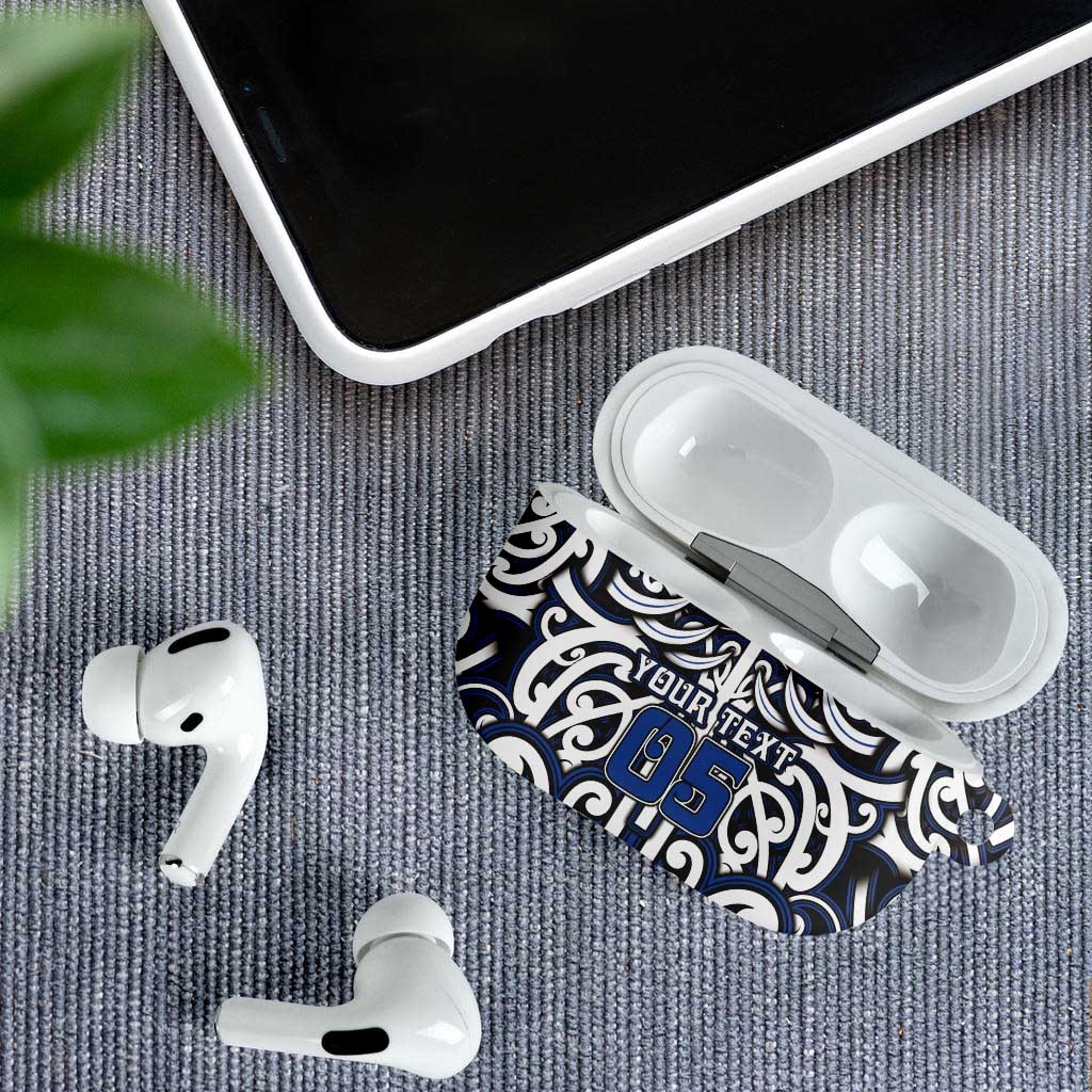 Custom Aotearoa Ngati Tuwharetoa AirPods Case Maori Tribal Pattern Mix Poutama