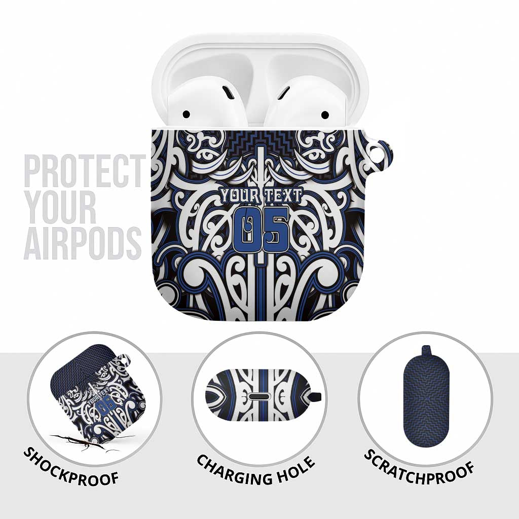 Custom Aotearoa Ngati Tuwharetoa AirPods Case Maori Tribal Pattern Mix Poutama