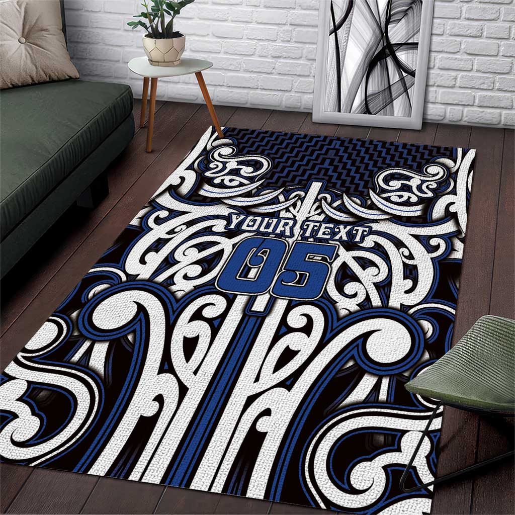 Custom Aotearoa Ngati Tuwharetoa Area Rug Maori Tribal Pattern Mix Poutama