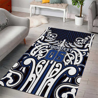 Custom Aotearoa Ngati Tuwharetoa Area Rug Maori Tribal Pattern Mix Poutama
