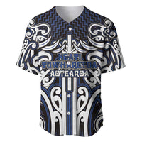Custom Aotearoa Ngati Tuwharetoa Baseball Jersey Maori Tribal Pattern Mix Poutama