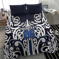 Custom Aotearoa Ngati Tuwharetoa Bedding Set Maori Tribal Pattern Mix Poutama