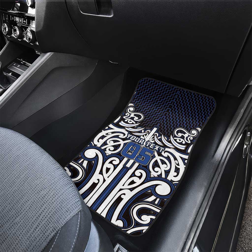 Custom Aotearoa Ngati Tuwharetoa Car Mats Maori Tribal Pattern Mix Poutama