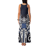 Custom Aotearoa Ngati Tuwharetoa Family Matching Tank Maxi Dress and Hawaiian Shirt Maori Tribal Pattern Mix Poutama LT05 - Polynesian Pride