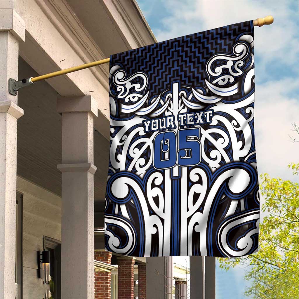Custom Aotearoa Ngati Tuwharetoa Garden Flag Maori Tribal Pattern Mix Poutama