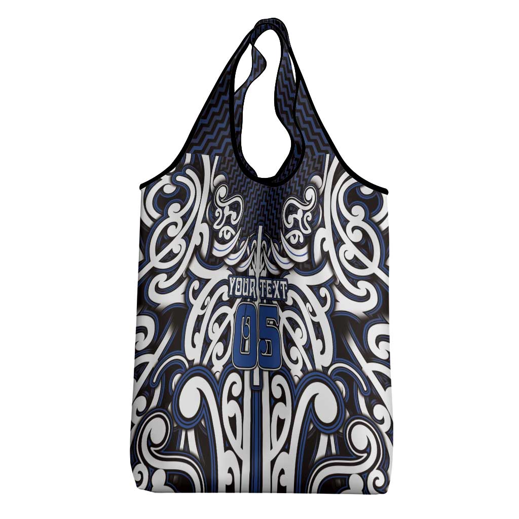 Custom Aotearoa Ngati Tuwharetoa Grocery Bag Maori Tribal Pattern Mix Poutama