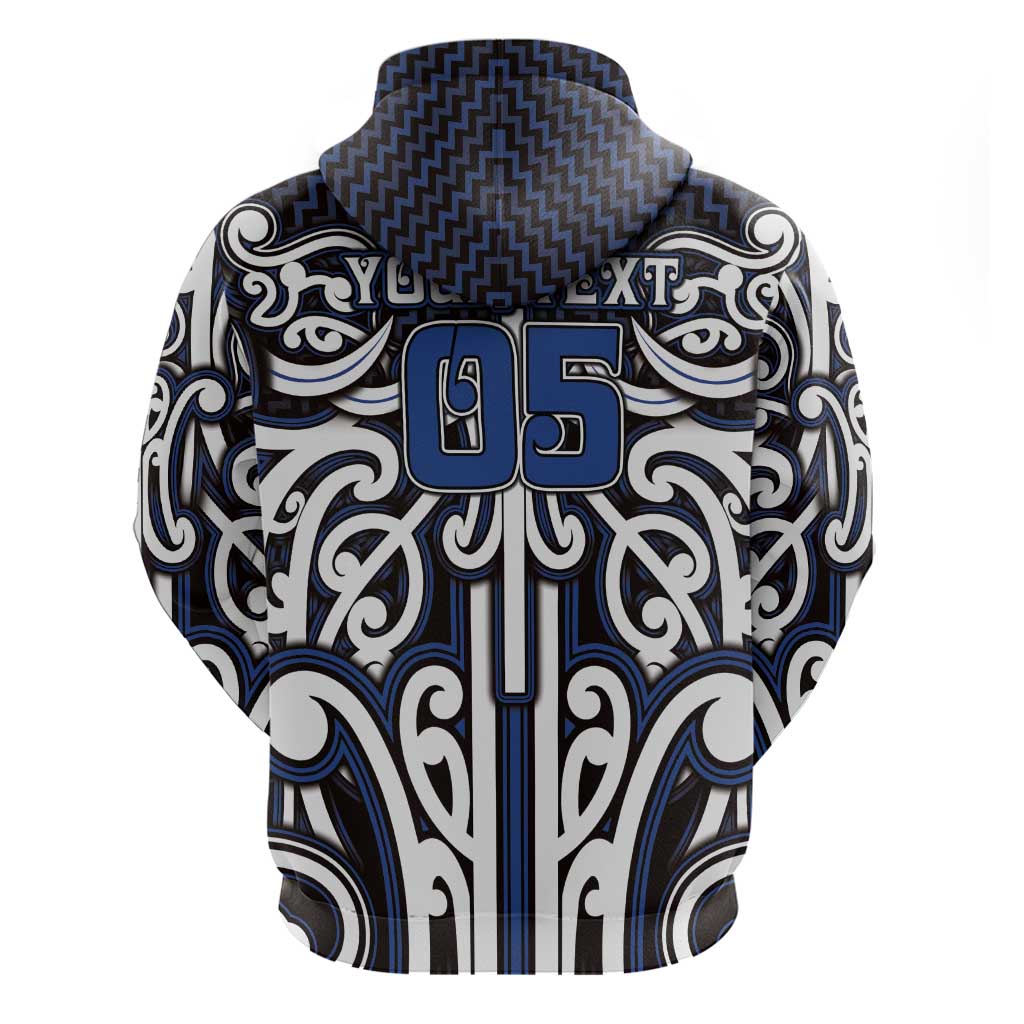 Custom Aotearoa Ngati Tuwharetoa Hoodie Maori Tribal Pattern Mix Poutama