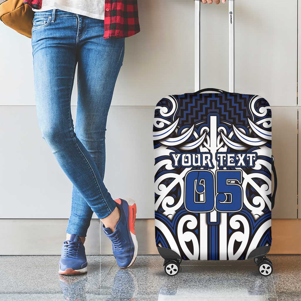 Custom Aotearoa Ngati Tuwharetoa Luggage Cover Maori Tribal Pattern Mix Poutama