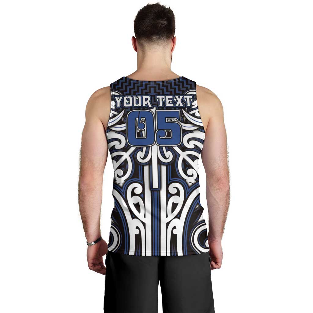 Custom Aotearoa Ngati Tuwharetoa Men Tank Top Maori Tribal Pattern Mix Poutama