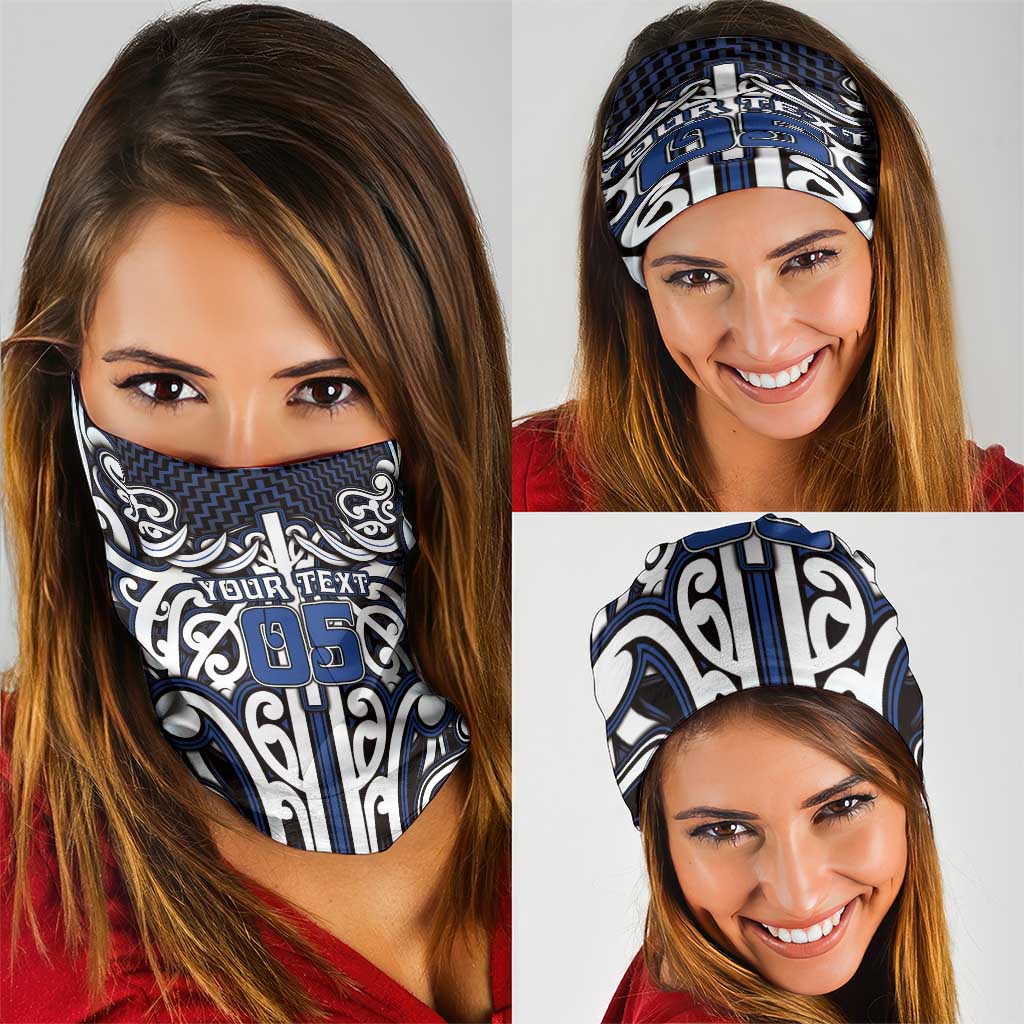 Custom Aotearoa Ngati Tuwharetoa Neck Gaiter Maori Tribal Pattern Mix Poutama