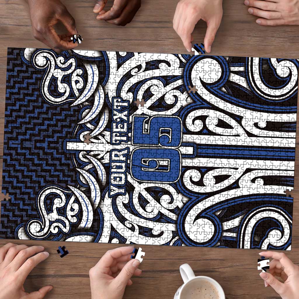 Custom Aotearoa Ngati Tuwharetoa Puzzle Maori Tribal Pattern Mix Poutama