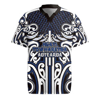 Custom Aotearoa Ngati Tuwharetoa Rugby Jersey Maori Tribal Pattern Mix Poutama