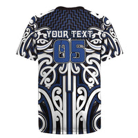 Custom Aotearoa Ngati Tuwharetoa Rugby Jersey Maori Tribal Pattern Mix Poutama