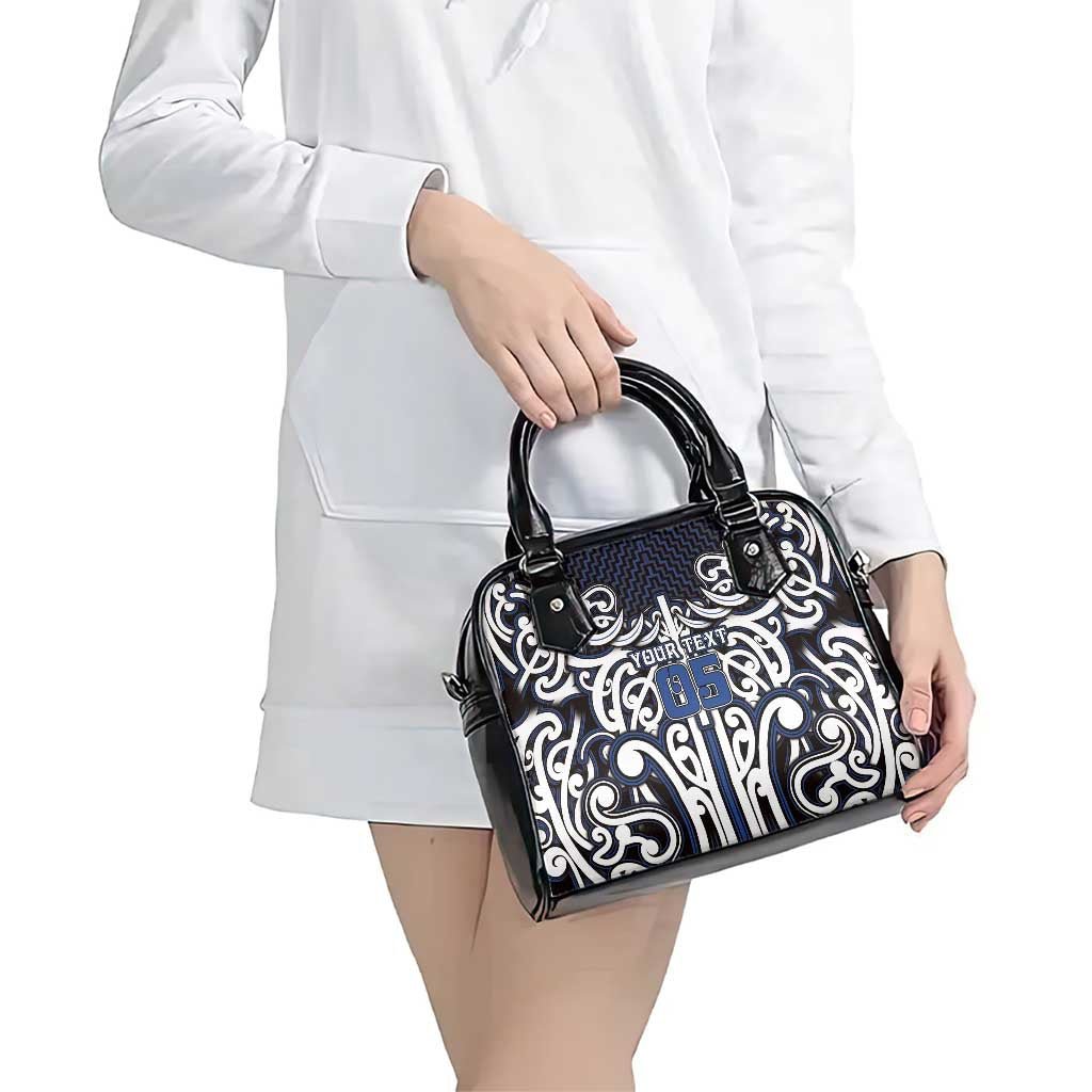 Custom Aotearoa Ngati Tuwharetoa Shoulder Handbag Maori Tribal Pattern Mix Poutama