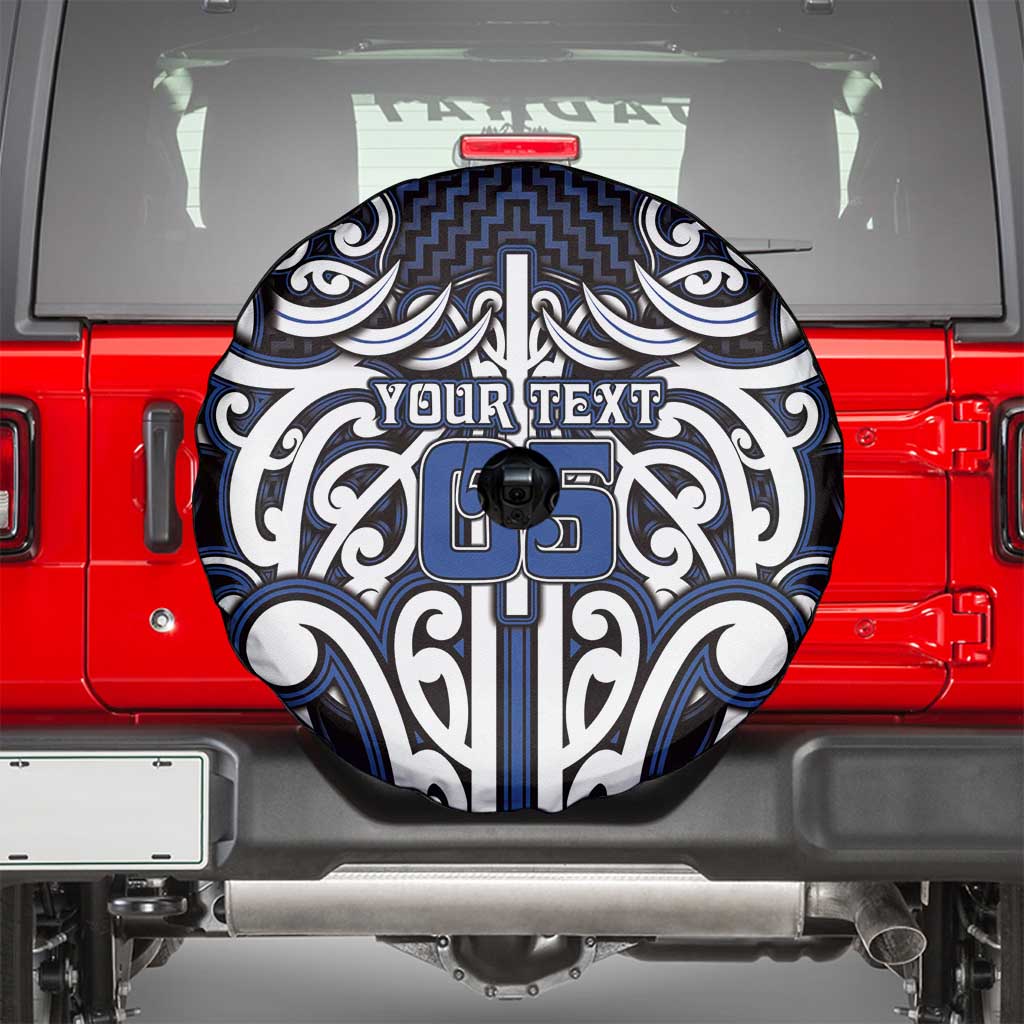 Custom Aotearoa Ngati Tuwharetoa Spare Tire Cover Maori Tribal Pattern Mix Poutama
