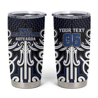 Custom Aotearoa Ngati Tuwharetoa Tumbler Cup Maori Tribal Pattern Mix Poutama