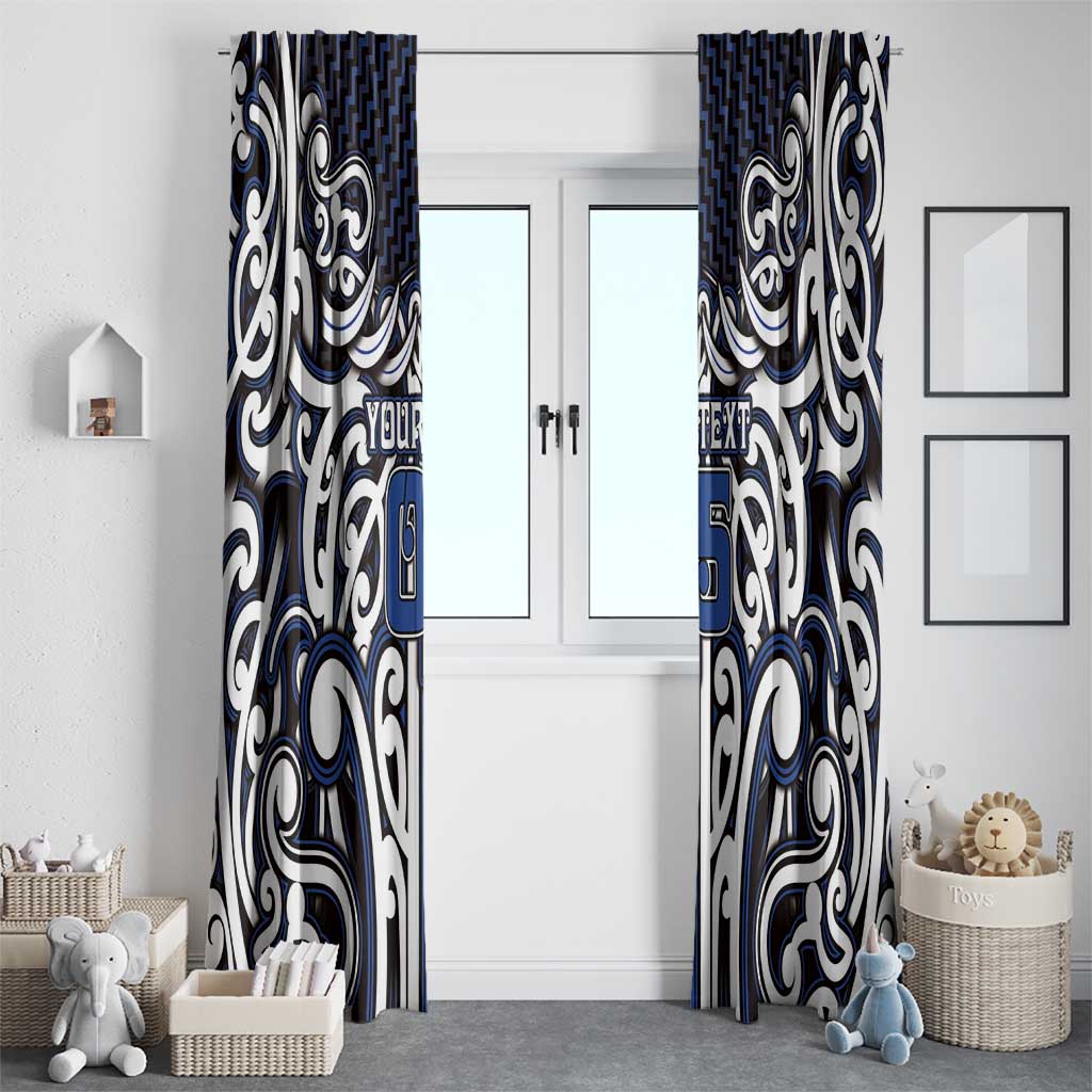 Custom Aotearoa Ngati Tuwharetoa Window Curtain Maori Tribal Pattern Mix Poutama