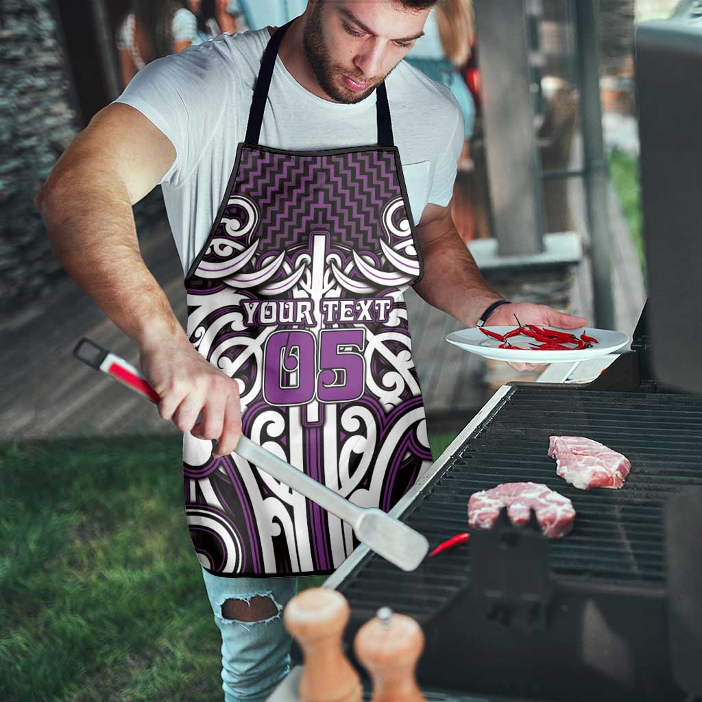 Custom Aotearoa Rangitane Apron Maori Tribal Pattern Mix Poutama
