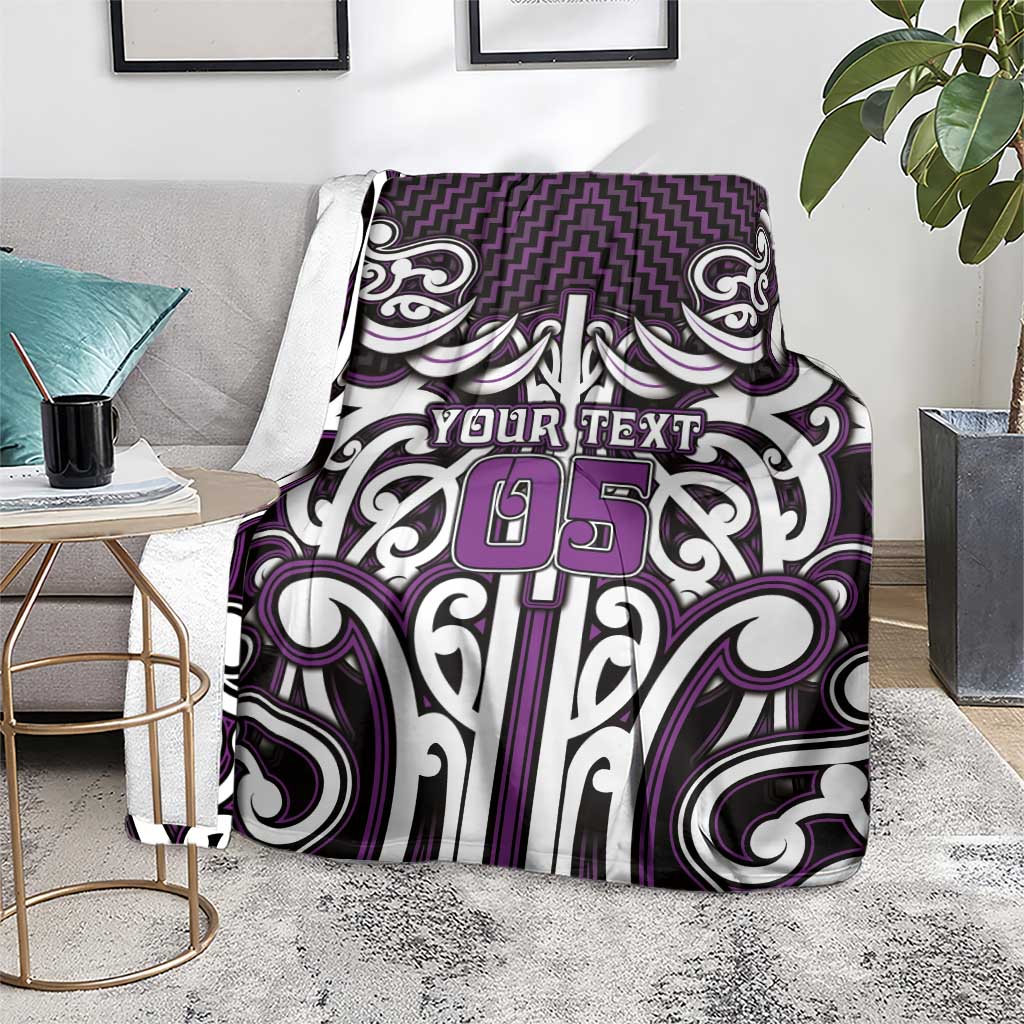 Custom Aotearoa Rangitane Blanket Maori Tribal Pattern Mix Poutama