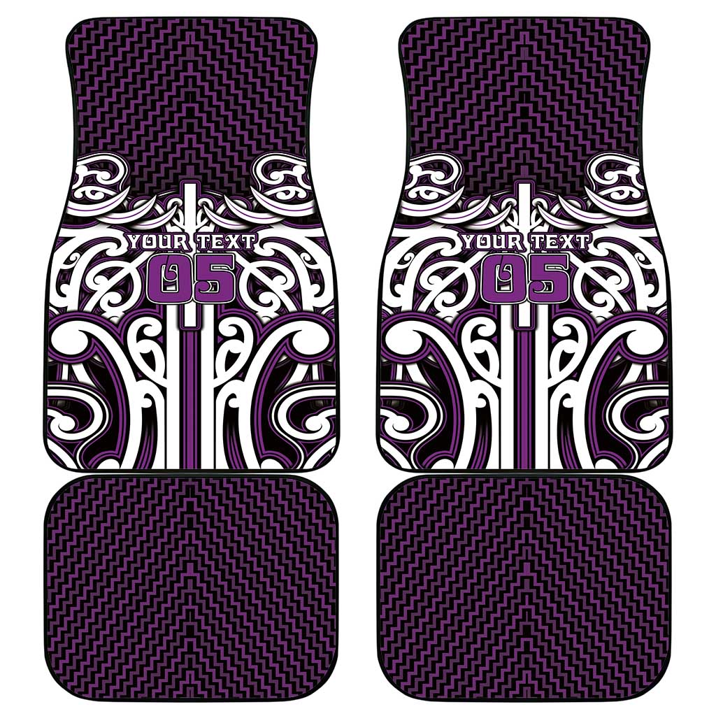 Custom Aotearoa Rangitane Car Mats Maori Tribal Pattern Mix Poutama