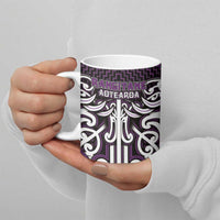 Custom Aotearoa Rangitane Ceramic Mug Maori Tribal Pattern Mix Poutama