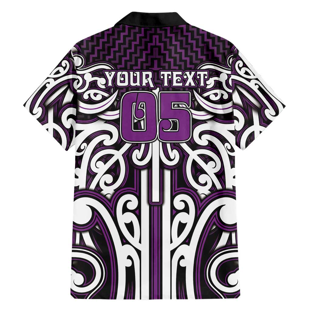 Custom Aotearoa Rangitane Family Matching Off The Shoulder Long Sleeve Dress and Hawaiian Shirt Maori Tribal Pattern Mix Poutama LT05 - Polynesian Pride