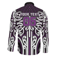 Custom Aotearoa Rangitane Family Matching Off Shoulder Short Dress and Hawaiian Shirt Maori Tribal Pattern Mix Poutama