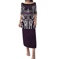 Custom Aotearoa Rangitane Family Matching Puletasi and Hawaiian Shirt Maori Tribal Pattern Mix Poutama