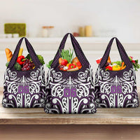 Custom Aotearoa Rangitane Grocery Bag Maori Tribal Pattern Mix Poutama