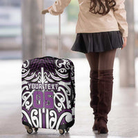 Custom Aotearoa Rangitane Luggage Cover Maori Tribal Pattern Mix Poutama