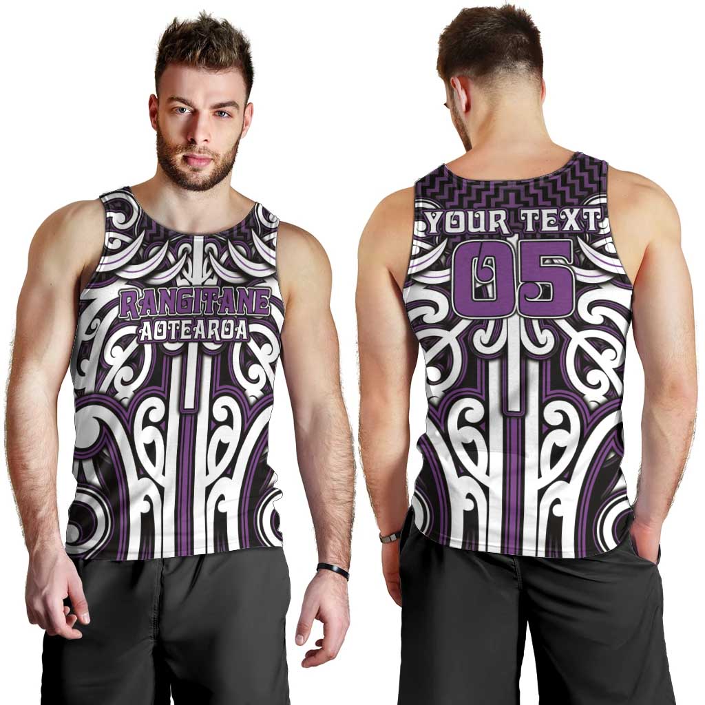 Custom Aotearoa Rangitane Men Tank Top Maori Tribal Pattern Mix Poutama