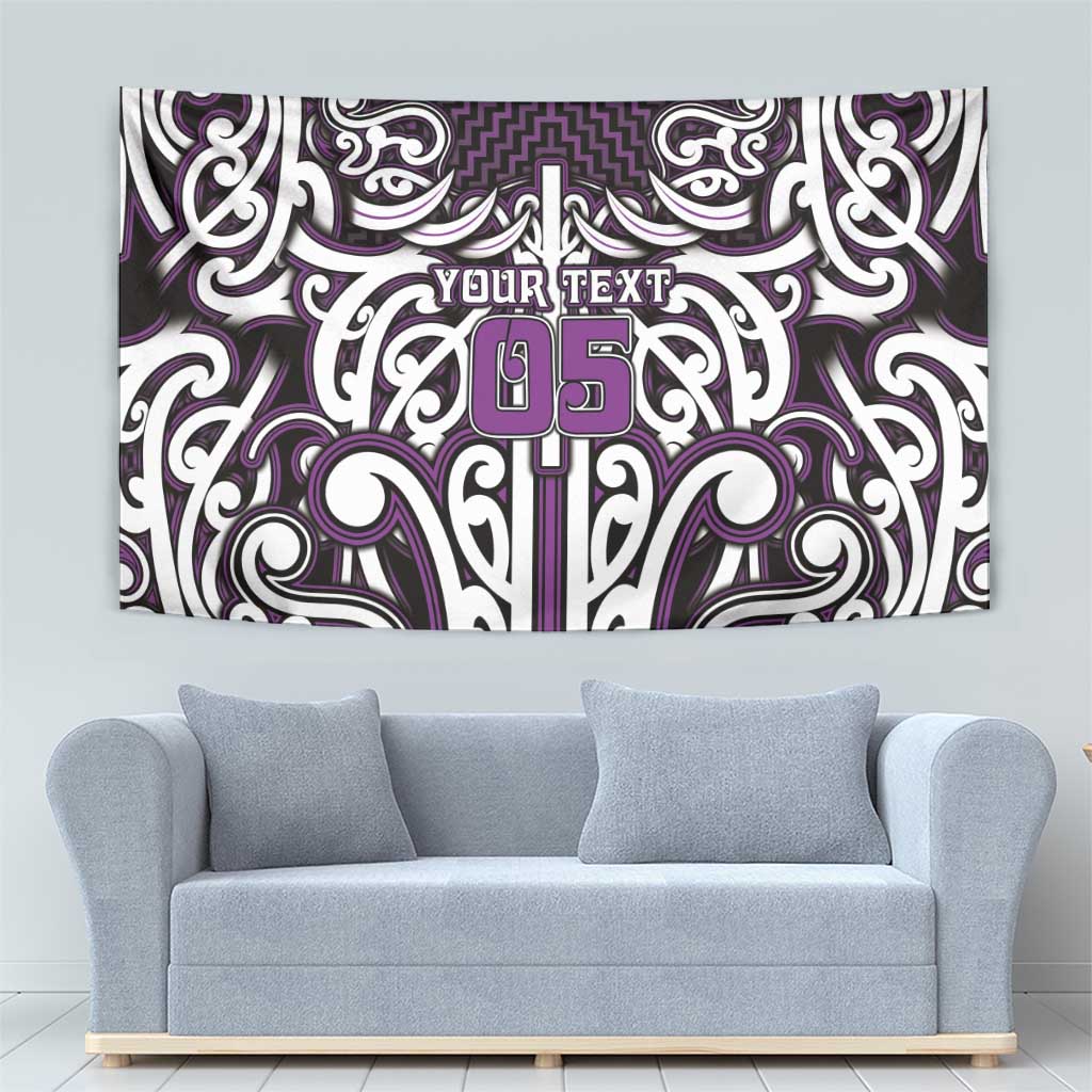 Custom Aotearoa Rangitane Tapestry Maori Tribal Pattern Mix Poutama