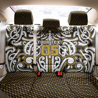 Custom Aotearoa Taranaki Back Car Seat Cover Maori Tribal Pattern Mix Poutama