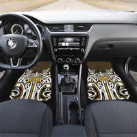 Custom Aotearoa Taranaki Car Mats Maori Tribal Pattern Mix Poutama