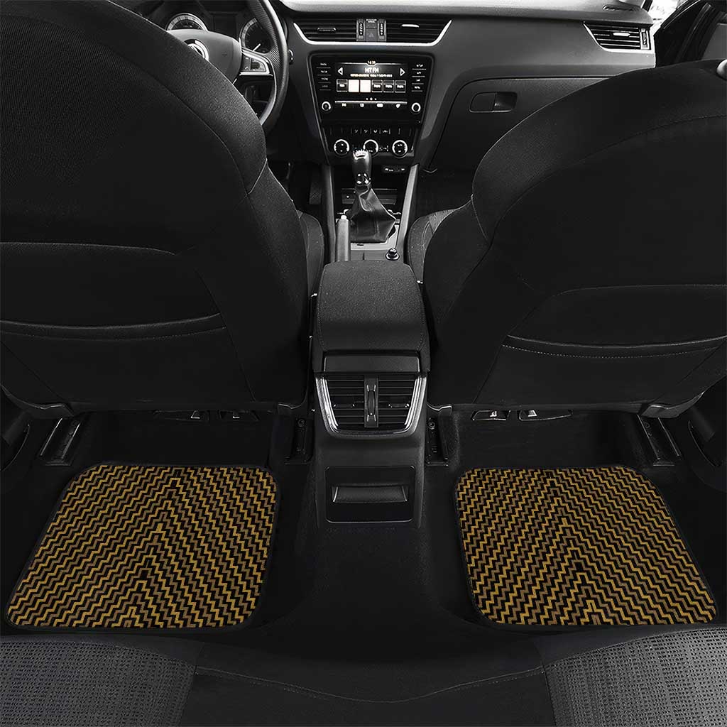 Custom Aotearoa Taranaki Car Mats Maori Tribal Pattern Mix Poutama