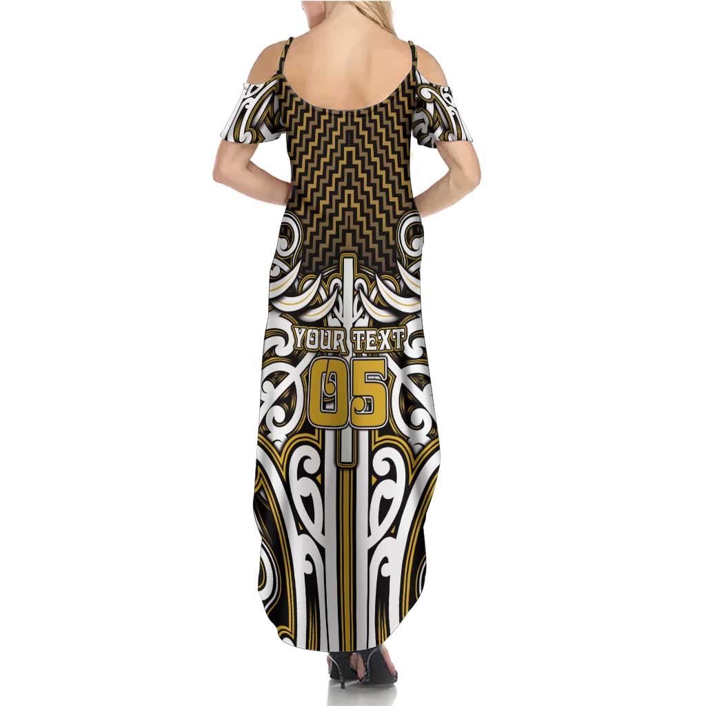 Custom Aotearoa Taranaki Family Matching Summer Maxi Dress and Hawaiian Shirt Maori Tribal Pattern Mix Poutama LT05 - Polynesian Pride