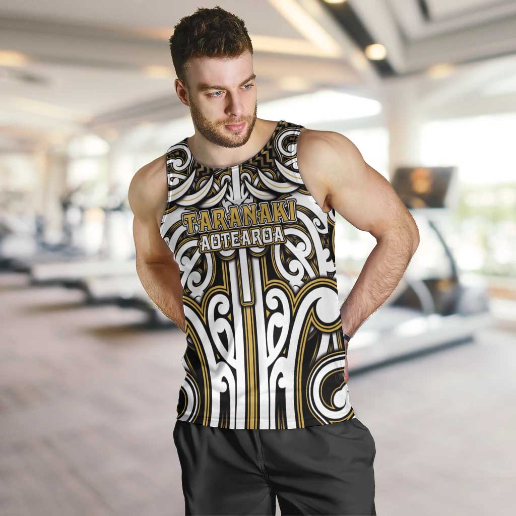 Custom Aotearoa Taranaki Men Tank Top Maori Tribal Pattern Mix Poutama