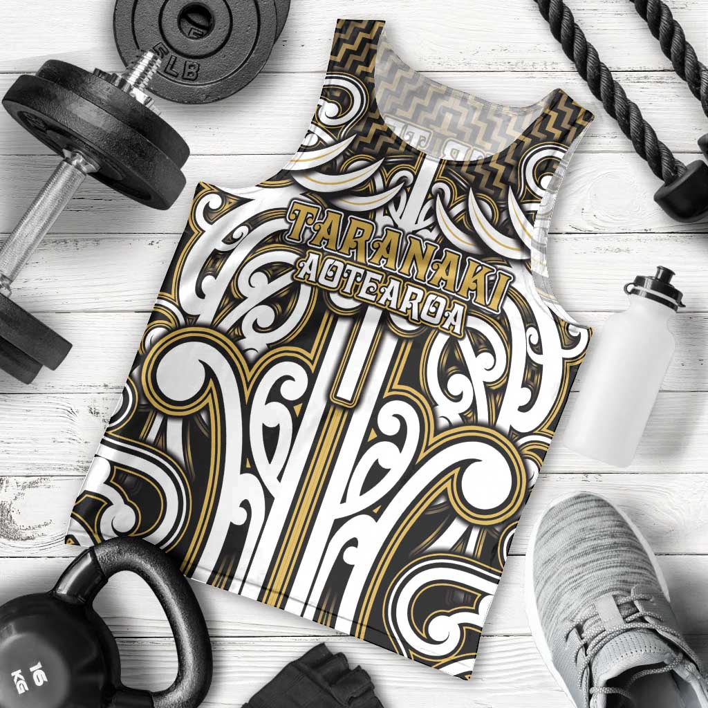 Custom Aotearoa Taranaki Men Tank Top Maori Tribal Pattern Mix Poutama