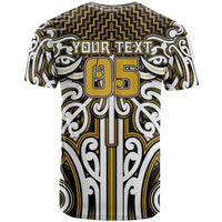 Custom Aotearoa Taranaki T Shirt Maori Tribal Pattern Mix Poutama