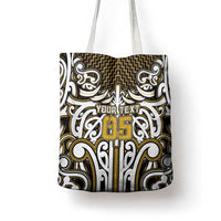 Custom Aotearoa Taranaki Tote Bag Maori Tribal Pattern Mix Poutama