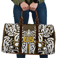Custom Aotearoa Taranaki Travel Bag Maori Tribal Pattern Mix Poutama