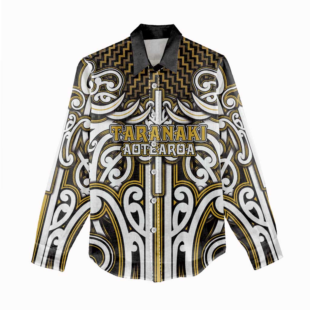 Custom Aotearoa Taranaki Women Casual Shirt Maori Tribal Pattern Mix Poutama