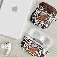 Custom Aotearoa Waikato AirPods Case Maori Tribal Pattern Mix Poutama